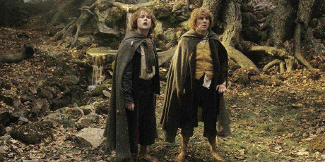 Merri and Pippen in Lord of the rings