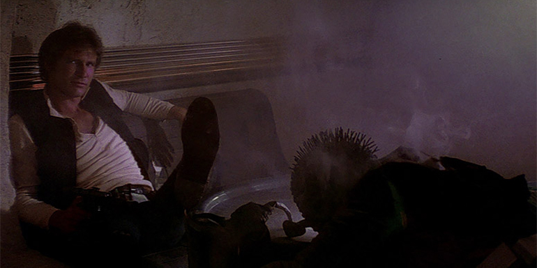 Han Solo shooting Greedo shows the importance of being proactive, depending on who you ask (image courtesy of Disney).